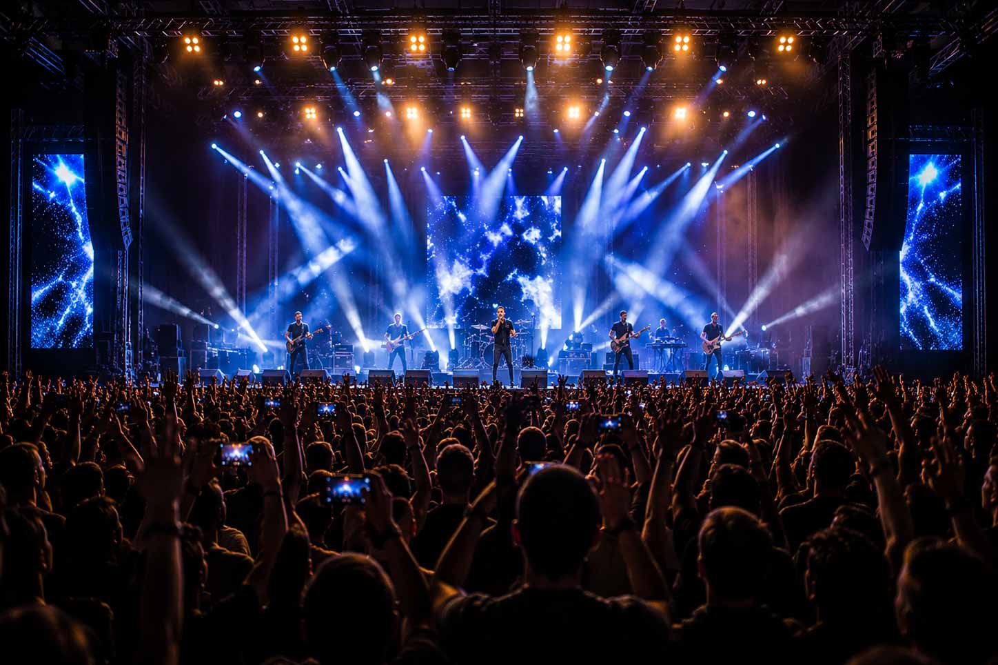 Lighting design for stage and audience atmosphere