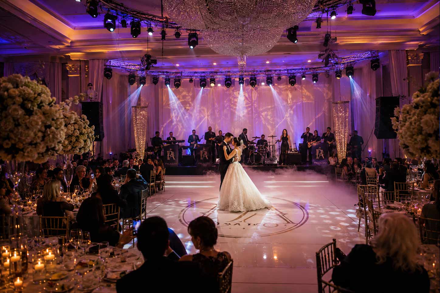 Ambient lighting for event atmosphere